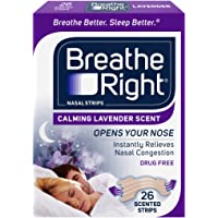 Breathe Right Nasal Strips, Lavender, Nasal Congestion Relief due to Colds & Allergies, Reduces Nasal Snoring caused by…
