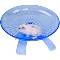 Wontee Hamster Flying Saucer Silent Running Exercise Wheel for Gerbil Rat Mouse Hedgehog Small Animals