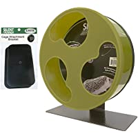 Silent Runner 12" Wide + Cage Attachment - Silent, Fast, Durable Exercise Wheel - Sugar Gliders, Degus, Rats, Hedgehogs…