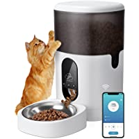 PETODAY Automatic Cat Feeder with APP Control, WiFi Enabled 4L & 6L Auto Dog Feeder with Stainless Steel Bowl, Timed Pet…