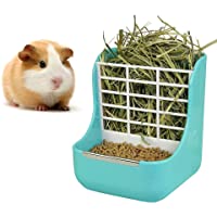 sxbest 2 in 1 Food Hay Feeder for Guinea Pig, Rabbit Feeder, Indoor Hay Feeder for Guinea Pig, Rabbit, Chinchilla…