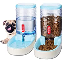 Pets Gravity Food and Water Dispenser Set,Small & Big Dogs and Cats Automatic Food and Water Feeder Set,Double Bowl…