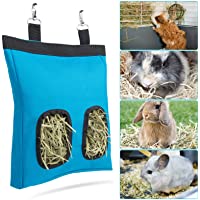 Geegoods Rabbit Hay Feeder Bag, Guinea Pig Hay Feeder Storage ，Hanging Feeding Hay for Small Animals Larege Size 600D…
