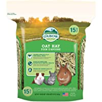 Oxbow Animal Health Oat Hay - All Natural Hay for Rabbits, Guinea Pigs, Chinchillas, Hamsters & Gerbils - 15 oz.
