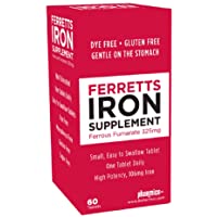 Ferretts Iron Tablets 325mg Ferrous Fumarate 2 Pack (120 Total)