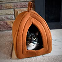 PETMAKER Igloo Pet Bed Collection - Soft Indoor Enclosed Covered Tent/House for Cats, Kittens, and Small Pets with…