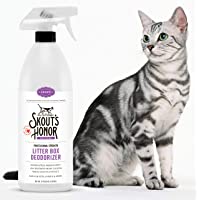 Skout’s Honor: Litter Box Deodorizer- Eliminate Surface and Airborne Odors - Use on Litter & Litter Boxes, Cat Beds…
