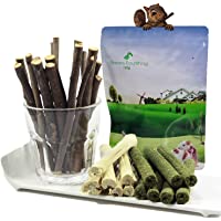 Dbeans Flourithing 3 Types of Combined Chew Toys Molar Sticks Sweet Bamboo Apple Branch Timothy Grass for Pets…