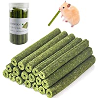 30 PCS Timothy Hay Sticks for Rabbits Guinea Pig Hamsters Chinchilla Bunny Chew Toys for Teeth Treats Accessories