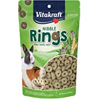 Vitakraft Nibble Rings Treat for Rabbits, Guinea Pigs, Hamsters, and Other Small Pets, 10.6 oz