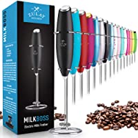 Zulay Original Milk Frother Handheld Foam Maker for Lattes - Whisk Drink Mixer for Coffee, Mini Foamer for Cappuccino…