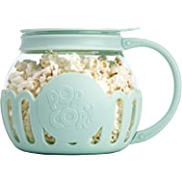 Ecolution Original Microwave Micro-Pop Popcorn Popper, Borosilicate Glass, 3-in-1 Lid, Dishwasher Safe, BPA Free, 1.5…