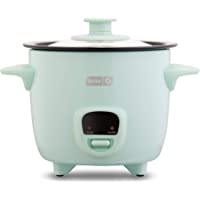 Dash Mini Rice Cooker Steamer with Removable Nonstick Pot, Keep Warm Function & Recipe Guide, 2 cups, for Soups, Stews…