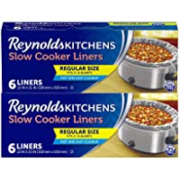 Reynolds Kitchens Slow Cooker Liners, Regular (Fits 3-8 Quarts), 6 Count (Pack of 2), 12 Total