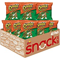 Cheetos Crunchy Cheddar Jalapeno Flavored Cheese Snacks, 1 Ounce (Pack of 40)