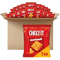 Cheez-It Baked Snack Cheese Crackers, Original, School Lunch Snacks, 1 oz Bag (40 Bags)