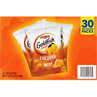Pepperidge Farm Goldfish Cheddar Crackers, Snack Packs, 45 Oz
