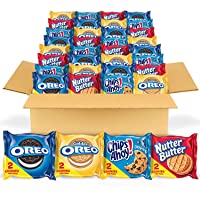 OREO Original, OREO Golden, CHIPS AHOY! & Nutter Butter Cookie Snacks Variety Pack, Holiday Christmas Cookies, 2 Count…