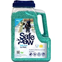 Safe Paw, Dog/Child/Plant Pet Safe Ice Melt with Traction Agent, 8lb, 100% Salt-Free/Chloride-Free, Non-Toxic, Vet…