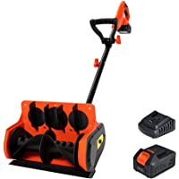 Voltask Cordless Snow Shovel, 20V | 11-Inch | 4.0 Ah Cordless Snow Blower, Battery Snow Blower with Adjustable Front…