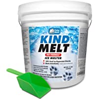 HARRIS Kind Melt Pet Friendly Ice Melt, Fast Acting 100% Pure Magnesium Chloride Formula for Snow and Ice, 15lb with…