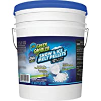 Green Gobbler 93% Pure Calcium Chloride Snow & Ice Melt Pellets | Concrete Safe Ice Melt (15 lb Pail)