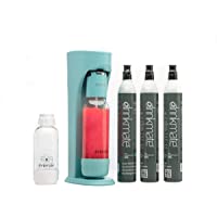 Drinkmate Sparkling Water and Soda Maker, Carbonates Any Drink, ULTIMATE BUNDLE With CO2 and BPA Free Bottles (Arctic…
