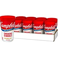 Campbell’s Sipping Soup, Chicken & Mini Round Noodles, 10.75 Ounce, Pack of 8