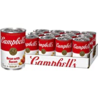 Campbell's Condensed Bean with Bacon Soup, 11.25 Ounce Can (Pack of 12) (Packaging May Vary)