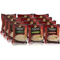 Thai Kitchen Instant Rice Noodle Soup Variety Pack Gluten Free Ramen Ready in 3 Minutes 1.6oz, Thai, 19.2 Ounce, (Pack…