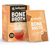 Dr. Kellyann Bone Broth Collagen Powder Packets (7 Servings, 1 Box), 100% Grass-Fed Hydrolyzed Collagen Powder for Keto…