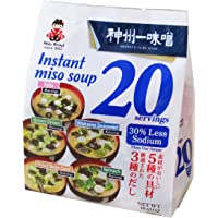 Miko Brand Instant Miso Soup Awase-Variety-30% Less Sodium, 10.65 Ounce