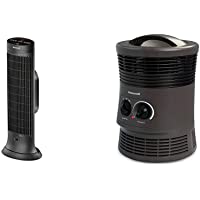 Honeywell Motion Sensor Ceramic Convection Heater, Large Room Sensory, Black & 360 Degree Surround Heater with Fan…