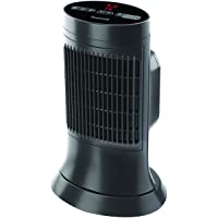 Honeywell Compact Ceramic Tower Heater, Black – Compact, Small Heater with Big Heat – Ceramic Heater with Two Heat…