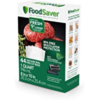 FoodSaver 1-Quart Precut Vacuum Seal Bags with BPA-Free Multilayer Construction for Food Preservation, Freezer Bags…