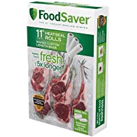 FoodSaver 11" x 16' Vacuum Seal Roll | Make Custom-Sized BPA-Free Vacuum Sealer Bags | 3-Pack (Frustration-Free…