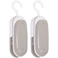 2PACK Mini Bag Sealer, Portable Heat Vacuum Sealers Plastic Sealer, 2 in 1 Heat Seal and Cutter Mini Food Sealer For…