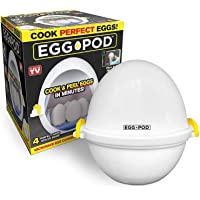 Eggpod by Emson Egg Cooker Wireless Microwave Hardboiled Egg Maker, Cooker, Egg Boiler & Steamer, 4 Perfectly-Cooked…
