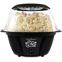 West Bend 82707B Stir Crazy Electric Hot Oil Popcorn Popper Machine with Stirring Rod Offers Large Lid for Serving Bowl…