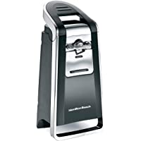 Hamilton Beach (76606ZA) Smooth Touch Electric Automatic Can Opener with Easy Push Down Lever, Opens All Standard-Size…
