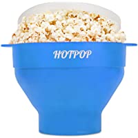 The Original Hotpop Microwave Popcorn Popper, Silicone Popcorn Maker, Collapsible Bowl BPA-Free and Dishwasher Safe- 20…