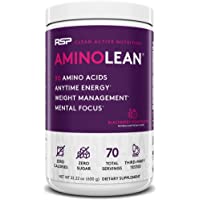 RSP AminoLean - All-in-One Pre Workout, Amino Energy, Weight Management Supplement with Amino Acids, Complete Preworkout…