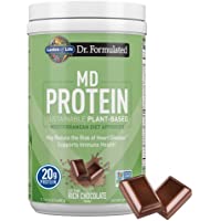 Garden of Life Chocolate Plant Based Protein Powder with Fava Bean, Sprouted Barley & Rice Plus Immune Support…