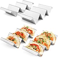 Taco Holders 4 Packs - Stainless Steel Taco Stand Rack Tray Style by ARTTHOME, Oven Safe for Baking, Dishwasher and…