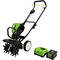 Greenworks Pro 80V 10 inch Cultivator with 2Ah Battery and Charger, TL80L210