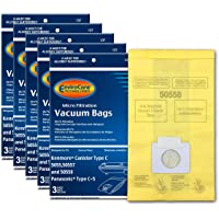 Envirocare Replacement Vacuum Cleaner Bags made to fit Kenmore Canister Type C/Q. 5055, 50557 and 50558 Panasonic Type C…