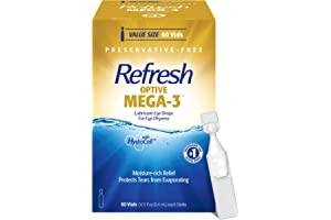 Refresh Optive Mega-3 Lubricant Eye Drops, 30 Count (Pack of 1)