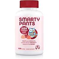 SmartyPants Kids Formula Daily Gummy Multivitamin: Vitamin C, D3, and Zinc for Immunity, Gluten Free, Omega 3 Fish Oil…