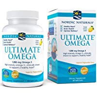 Nordic Naturals Ultimate Omega, Lemon Flavor - 1280 mg Omega-3-60 Soft Gels - High-Potency Omega-3 Fish Oil Supplement…
