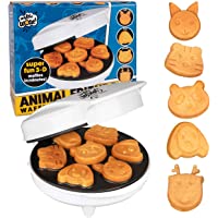 Animal Mini Waffle Maker- Makes 7 Fun, Different Shaped Pancakes Including a Cat, Dog, Reindeer & More - Electric Non…